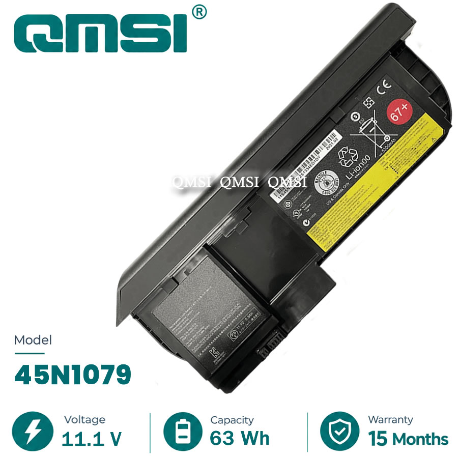 QMSI 11.1 V 63Wh 5130mAh Модель 45N1077 45N1079 45N1177 42T4879 42T4881 Аккумулятор для Lenovo ThinkPad X220T X230T Ноутбук 67+