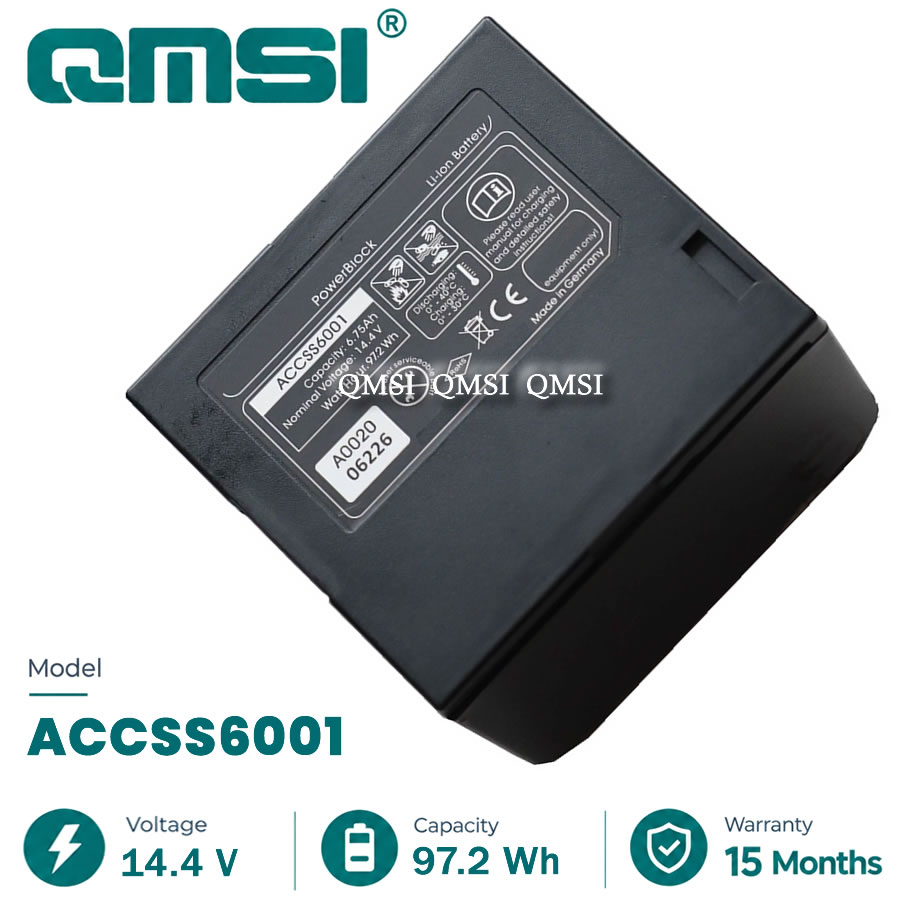 QMSI 14.4V 97.2WH 6750mAh Модель ACCSS6001 Аккумулятор для FOCUS 3D X130/330 S120 or Trimble TX5 3D‑лазерный сканер