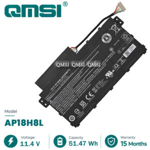 QMSI 11.4V 51.47wh 4515mAh Модель AP18H8L Аккумулятор для Acer Aspire 5 A514-51,A515-53G,SPIN 3 SP314-53 Ноутбук