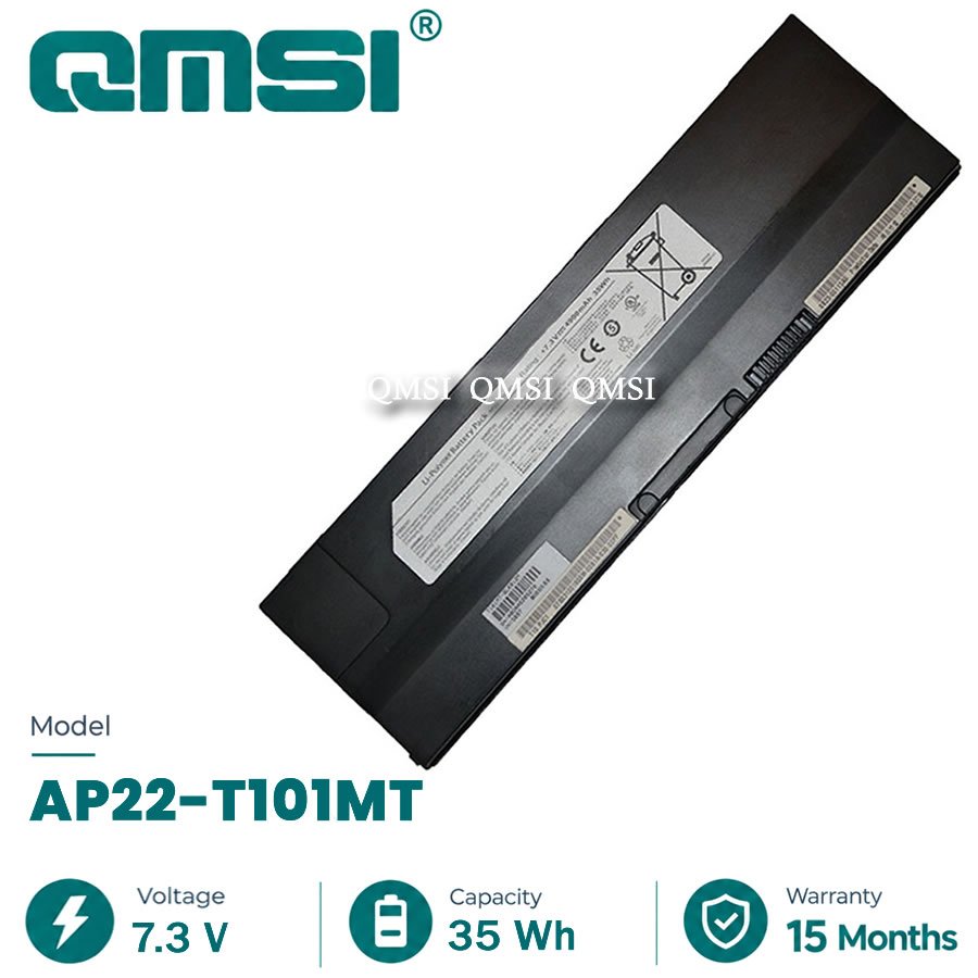 QMSI 7.3V 35WH 4900mAh Модель AP22-T101MT Аккумулятор для Asus EEE PC T101 T101MT T101MT-EU17 Ноутбук