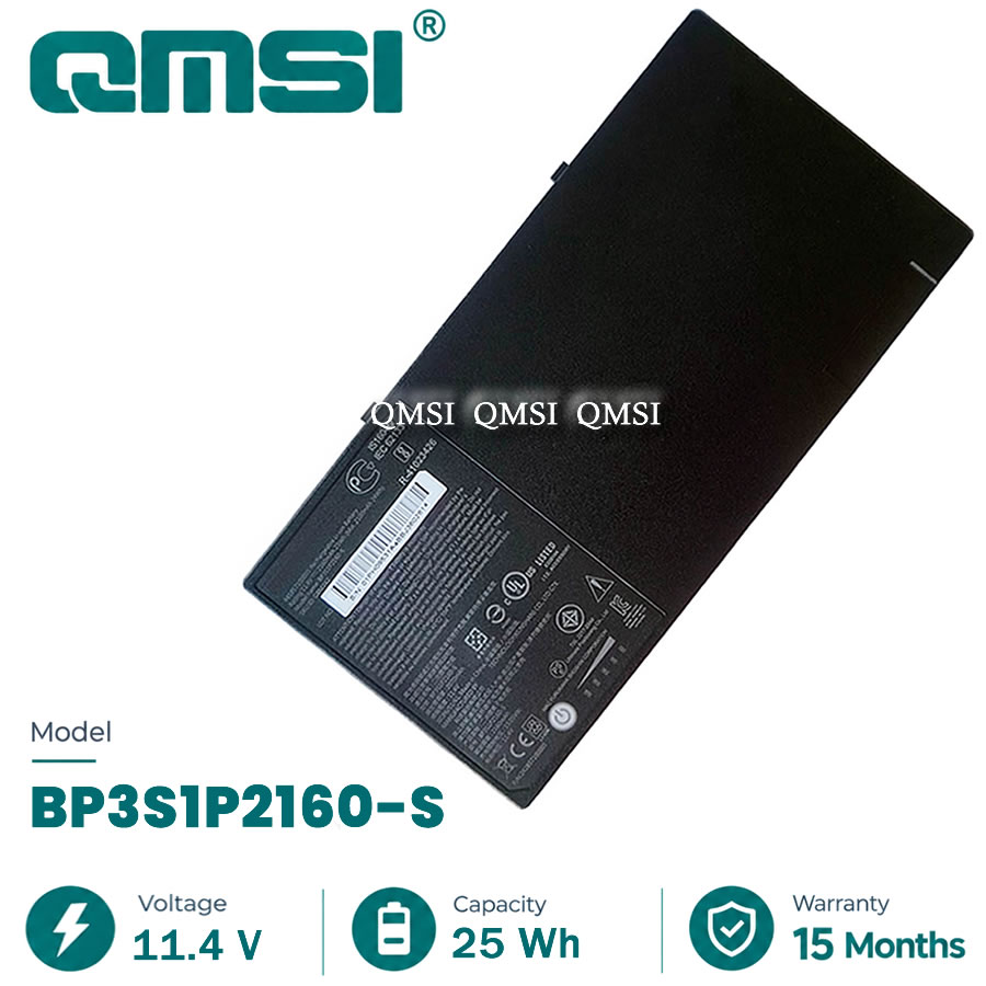 QMSI 11.4V 25Wh 2160mAh Модель BP3S1P2160 BP3S1P2160-S Аккумулятор для Getac F110 G2 G3 G4 Планшет с полностью усиленной конструкцией