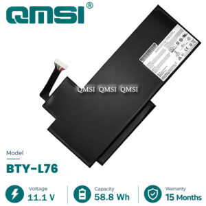 QMSI 11.1V 58.8wh 5400Mah Модель BTY-L76 Аккумулятор для MSI X7613 GS72 GS70 WS72 MS-1771 C703 AC7260 Ноутбук