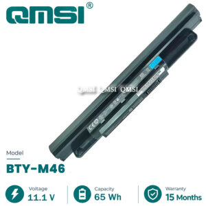 QMSI 11.1V 65Wh 5700mAh Модель BTY-M46 Аккумулятор для MSI X-slim X460 X460DX GE40-i760M2811 GE40 2PC 20L 20C 20PC Ноутбук