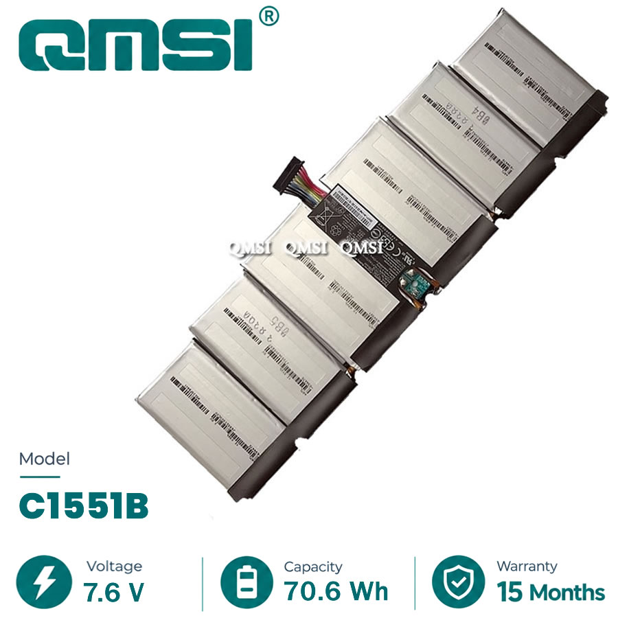 QMSI 7.6V 70.6WH 9295mAh Модель C1551B A55 Аккумулятор для Microsoft Surface Chromebook Pixel 2015 таблетка