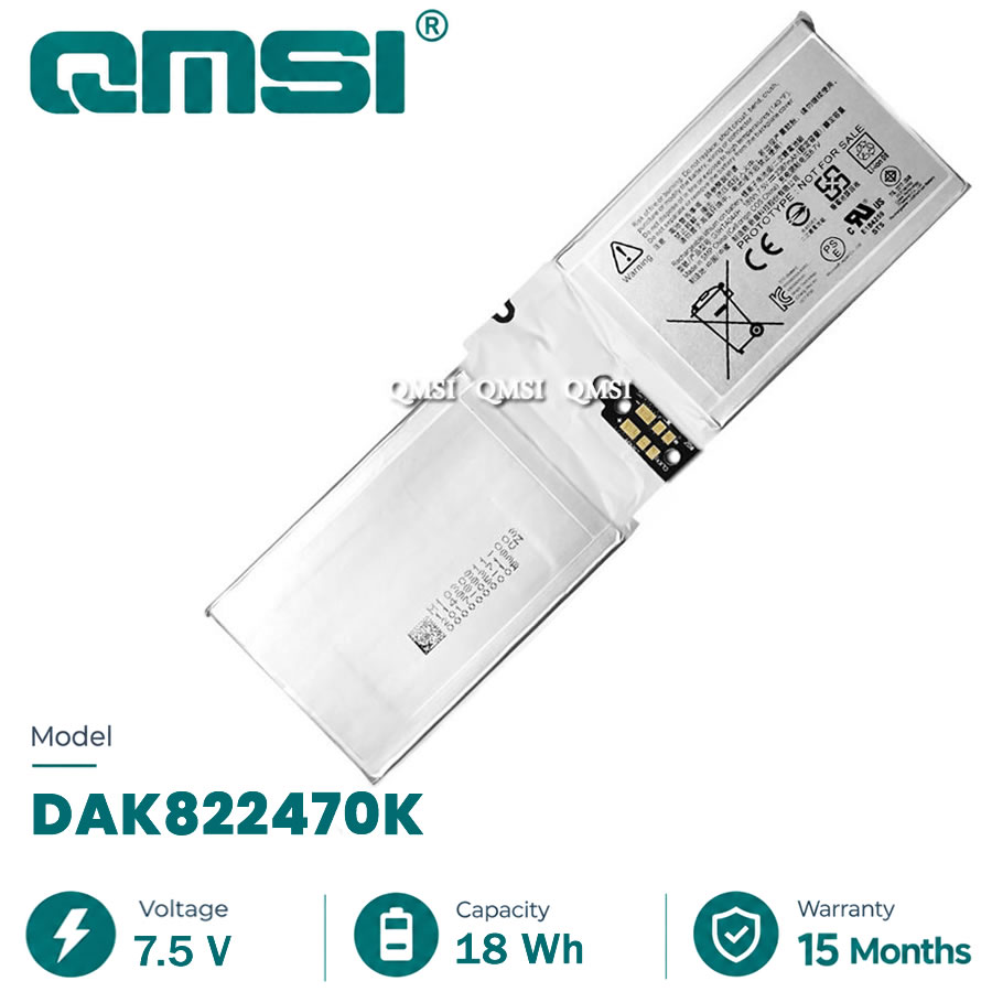 QMSI 7.5V 18WH 2387mAh Модель G3HTA020H DAK822470K G3HTA044H Аккумулятор для Microsoft Surface Book 1/2 1703 1704 1705 CR7 таблетка
