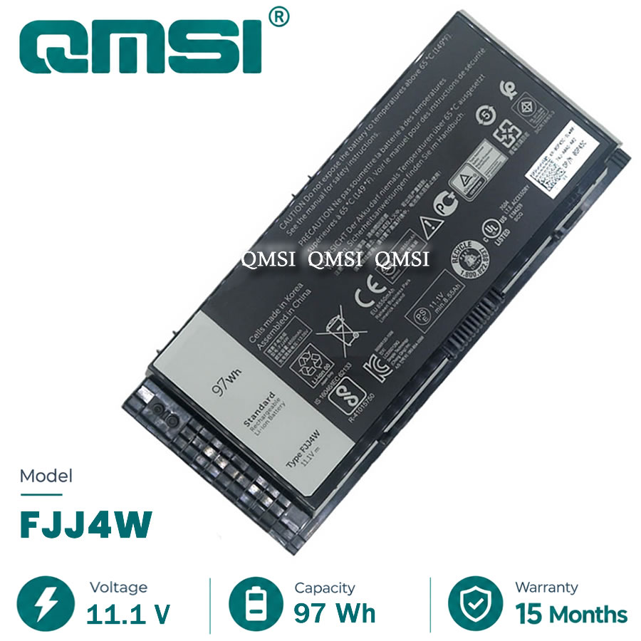 QMSI 11.1V 97Wh 8250mAh Модель FV993 FJJ4W T3NT1 PG6RC R7PND N71FM Аккумулятор для Dell Precision M4600 M4700 M6600 M6700 M6800 Ноутбук