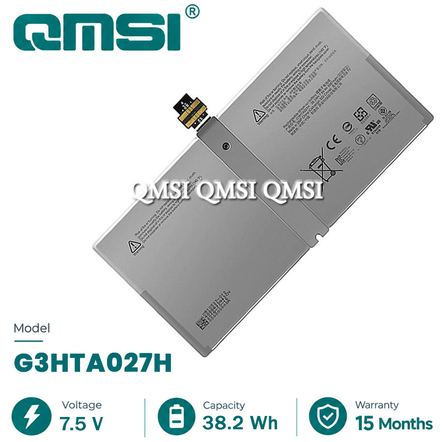QMSI 7.5V 38.2Wh 5087mAh Модель G3HTA027H DYNR01 Аккумулятор для Microsoft Surface Pro 4 1724 12.3 inch таблетка