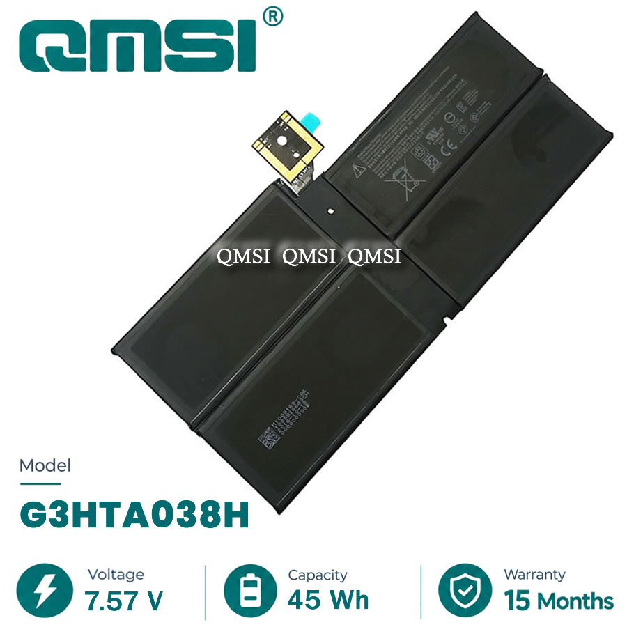 QMSI 7.57V 45Wh 5940mAh Модель DYNM02 G3HTA038H Аккумулятор для Microsoft Surface Pro5 1796 PRO 5/6 or Pro 6th Generation 1807 1809 Ноутбук серии