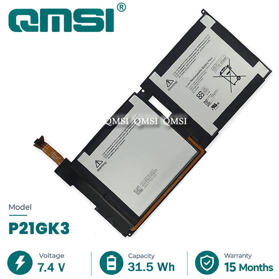 QMSI 7.4V 31.5Wh 4120mAh Модель P21GK3 Аккумулятор для Microsoft surface RT 1516 таблетка