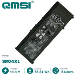 QMSI 15.4V 70.07Wh 4550mAh Модель SR04XL HSTNN-IB7Z Аккумулятор для Hp Omen 15-CE000/CE000ng 15-cb0xx 15-CE 15-CB 15-CE0 15-DX Ноутбук