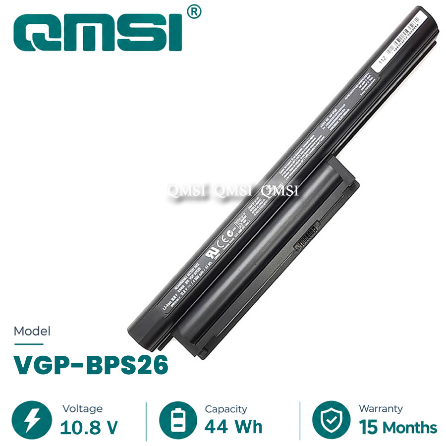 QMSI 10.8/11.1V 44/59WH 4000/5300mAh Модель VGP-BPS26 BPS26 BPS26A Аккумулятор для SONY VAIO SVE141 SVE14A SVE15 SVE17 Ноутбук