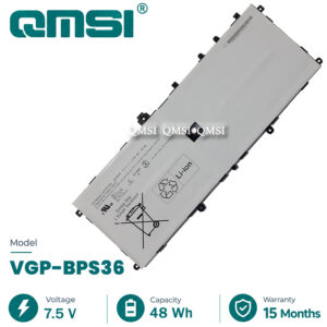 QMSI 7.5V 48Wh 6320mAh Модель VGP-BPS36 Аккумулятор для Sony Vaio Duo 13 Convertible Touch 13.3" SVD13211CG/A14W/1M2EW Ноутбук