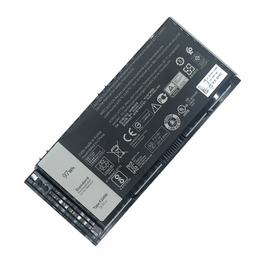 Dell FJJ4W replacement battery on a white background