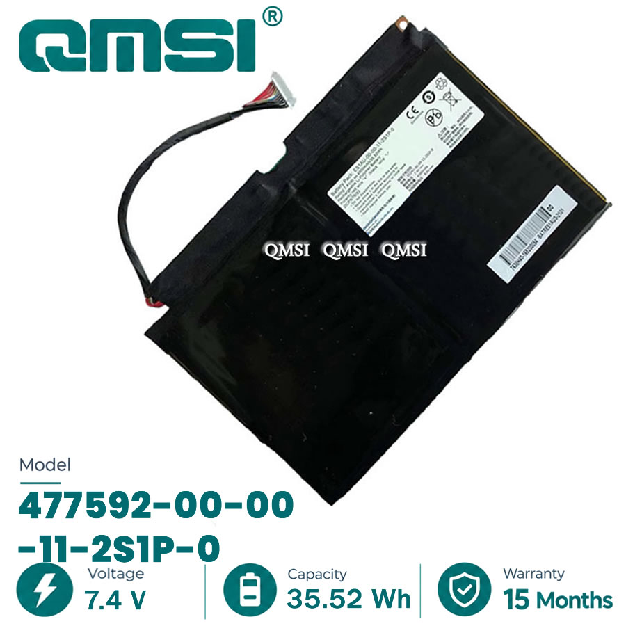 QMSI 7.4V 35.52Wh 4800mAh Модель 477592-00-00-11-2S1P-0 Аккумулятор для Medion Akoya S4219 Ноутбук