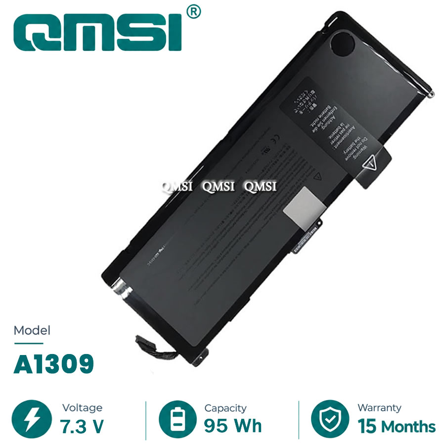 QMSI 7.4V 95WH 10800mAh Модель A1309 Аккумулятор для APPLE MacBoook Pro 17" (A1297 Mid 2009-2010) 17" MB604/A MC226/A MC024/A Ноутбук серии