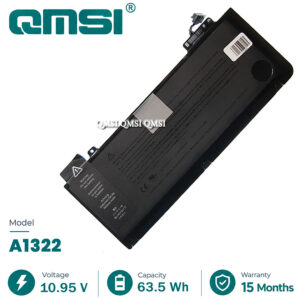 QMSI 10.95V 63.5V Модель A1322 Аккумулятор для APPLE MacBook Pro 13 "A1278 (2009-2012 Year) MB990 MB991 MC700 MC374 Ноутбук