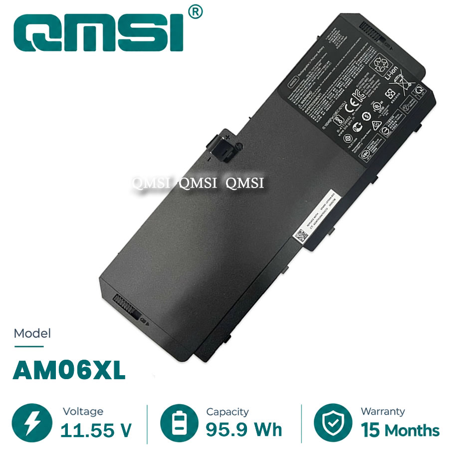 QMSI 11.55V 95.9WH 79.65mAh Модель AM06XL HSTNN-IB8G Аккумулятор для HP ZBook 17 G5 Ноутбук