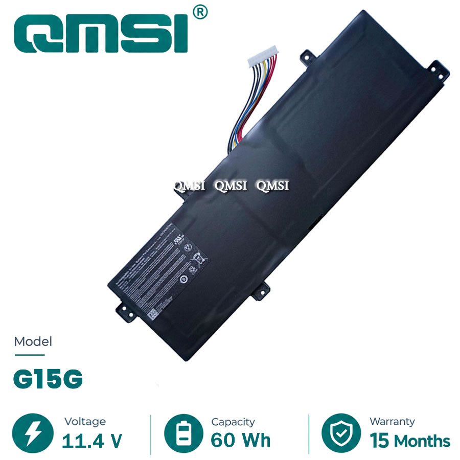 QMSI 11.4V 60Wh 5300mAh Модель G15G Аккумулятор для GIGABYTE SabrePro 15 Saber F117-Si3 F117-S6 F117-S11 ноутбук для киберспорта серии