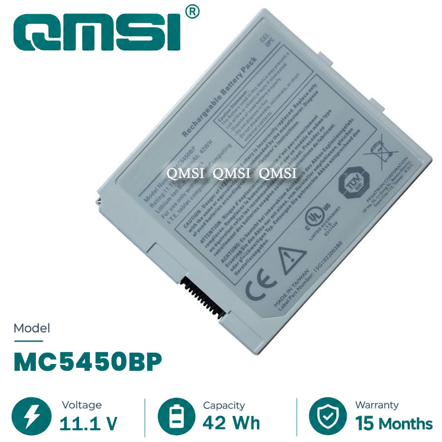 QMSI 11.1V 42wh 4000mAh Модель MC5450BP Аккумулятор для Motion Motorola Computing C5/F5/C5v/F5v таблетка