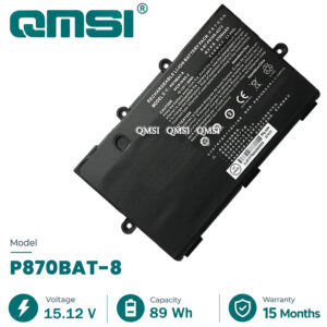 QMSI 15.12V 89WH 5700mAh Модель P870BAT-8 Аккумулятор для CLEVO P775DM3 P870DM-G P870DM3 P8700S P870DM2 Ноутбук