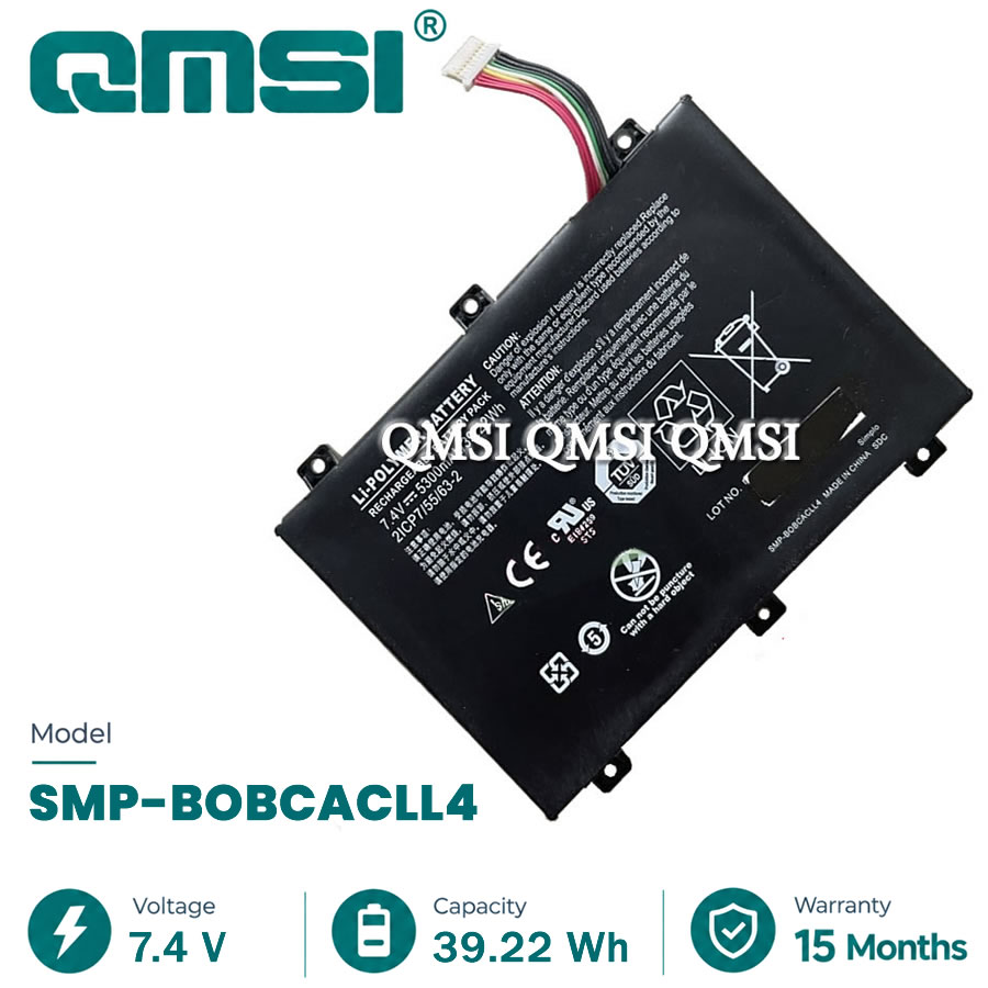 QMSI 7.4V 39.22Wh 5300mAh Модель SMP-BOBCACLL4 Аккумулятор для X-Plore XSlate B10 iX101B2 D10 iX101B1 Защищенный планшет