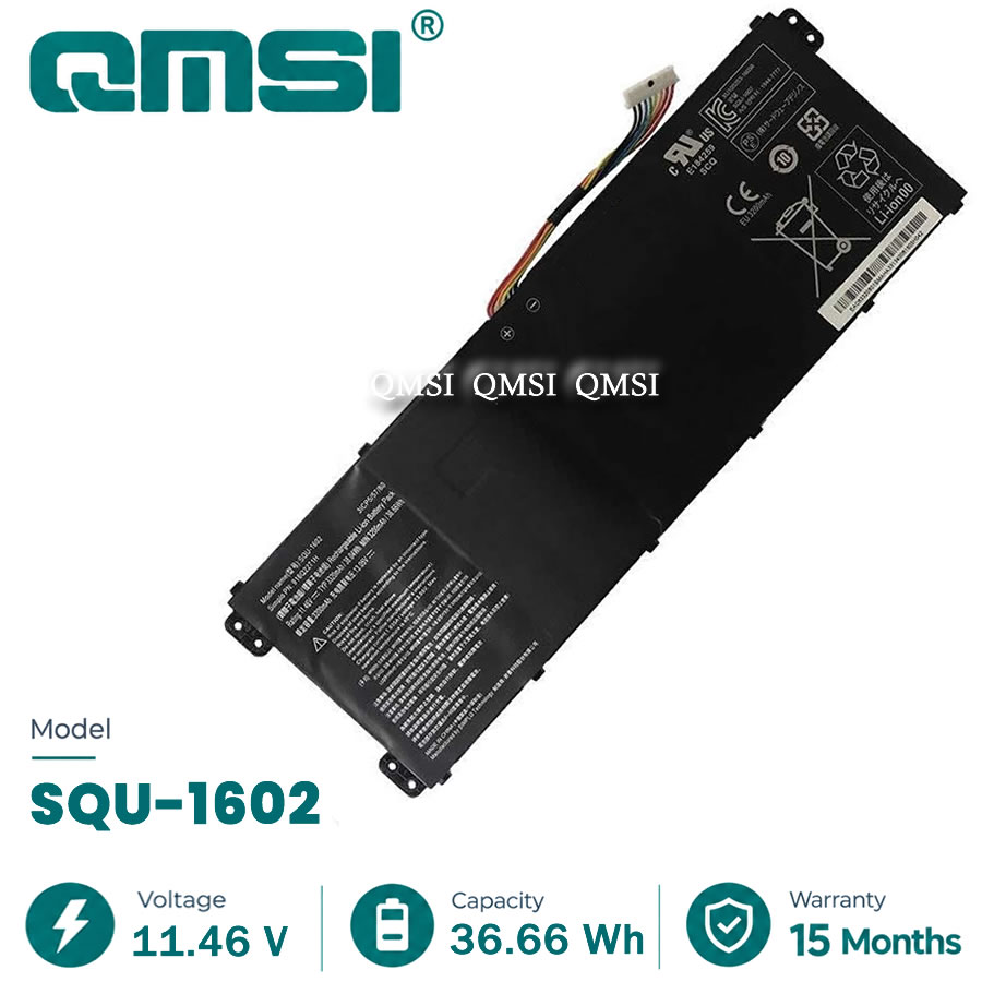 QMSI 11.46V 36.66wh 3200mAh Модель SQU-1602 916Q2271H Аккумулятор для Hasee X5-CP5D1 X5-CP5S1 X5-CP5E1 X5-CP7S1 X5-CP7D1 Ноутбуки серии