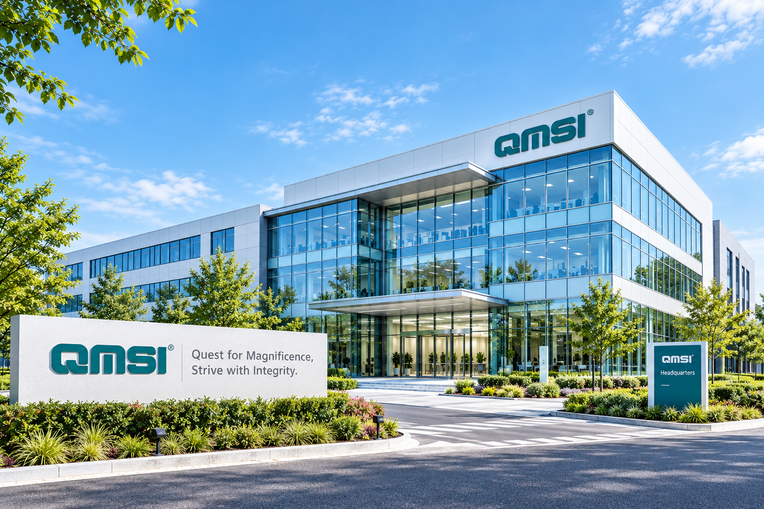 QMSI architectural brand illustration